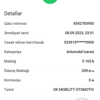 Ok Mobility Depozito İadesi Sorunu: 5165 TL Geri Ödenmedi
