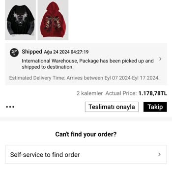 Epttavm Kargom 9 Gündür Transfer Halinde