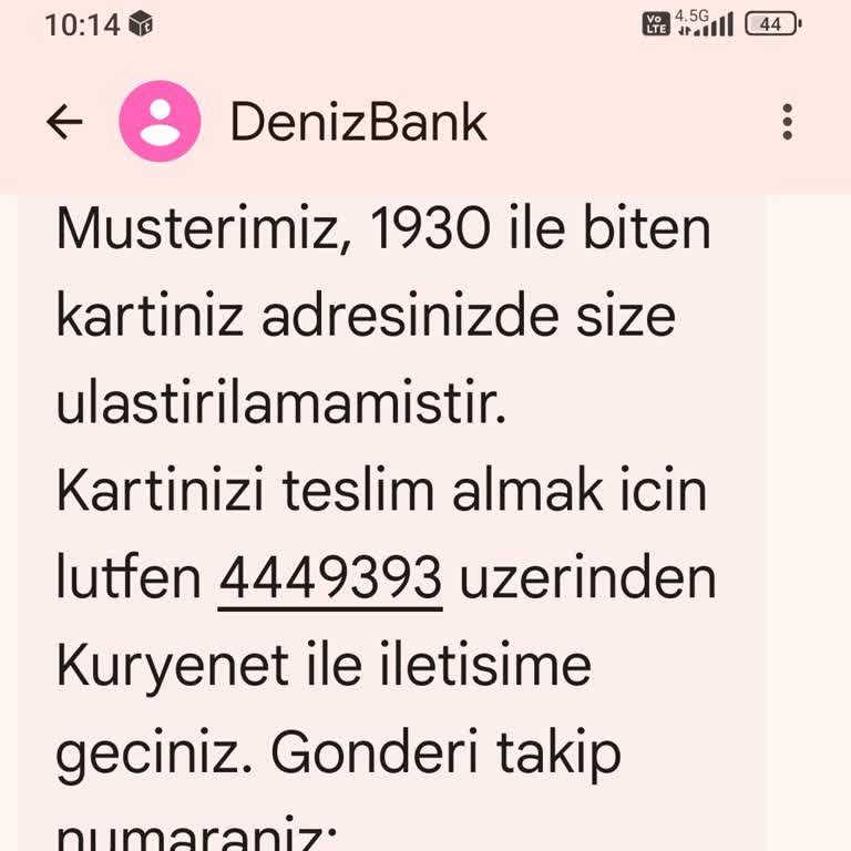 Denizbank In Anlaşmalı Kurye Netinin Adreste Bulamama Oyunu