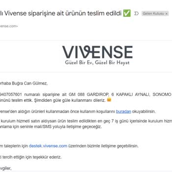 Vivense Kurulum Hizmetinin Gelmeyiş Hezimeti.