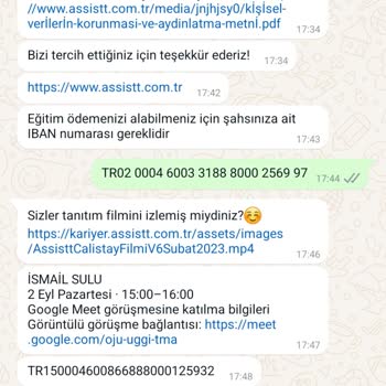 Assistt Kimlik Ve Hesap Bilgilerimin Güvenliği Tehlikede