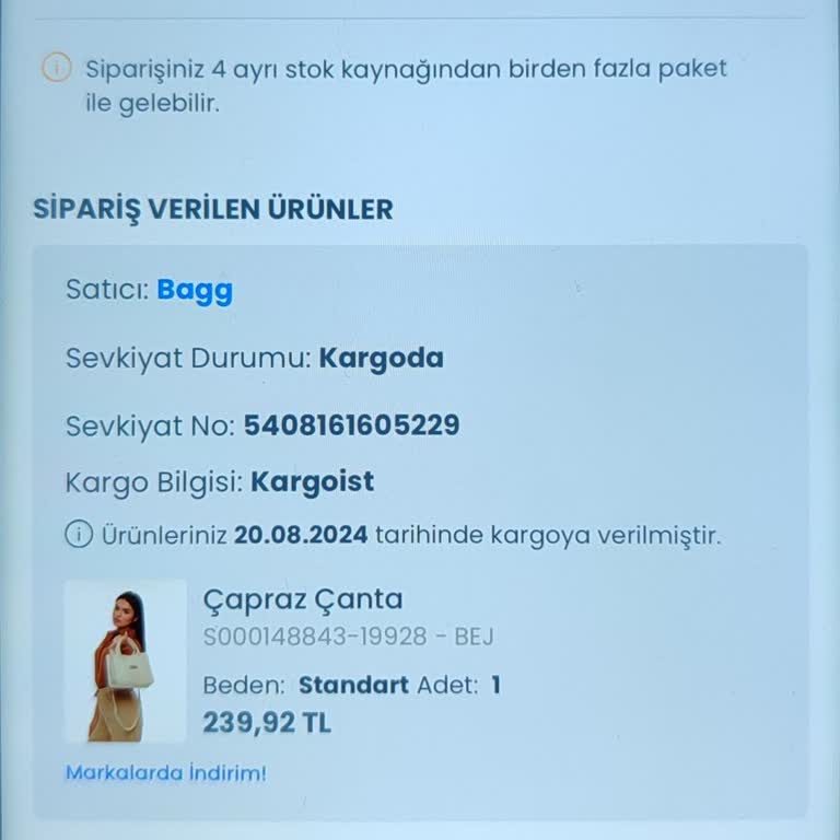 LCW Ve Bagg Ürün Teslimatı Yapılmaması