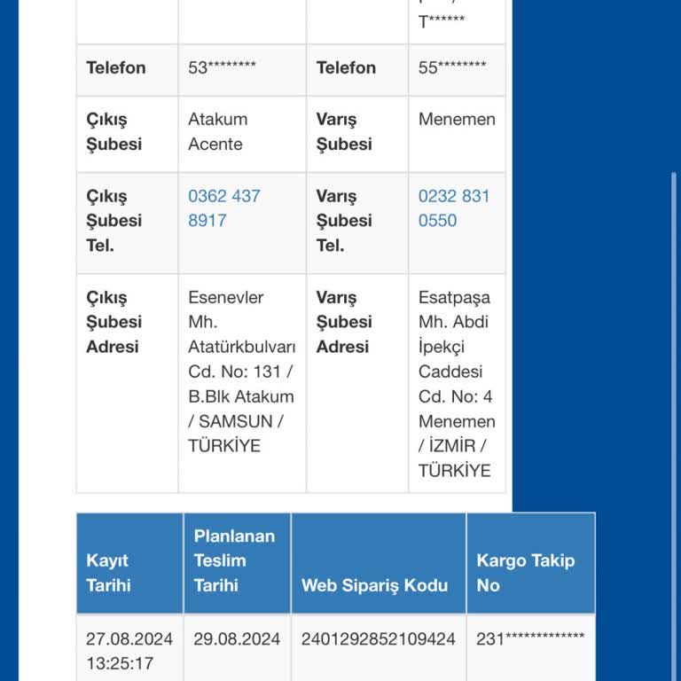Sürat Kargo Kargo Kayıp Bilgi Yok!