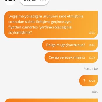 Trendyol Nexanook Hakkında Şikayetim Var