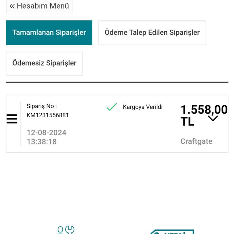 Kumtel Siparişim 3 Hafta Olmasına Rağmen Elime Ulaşmadı.