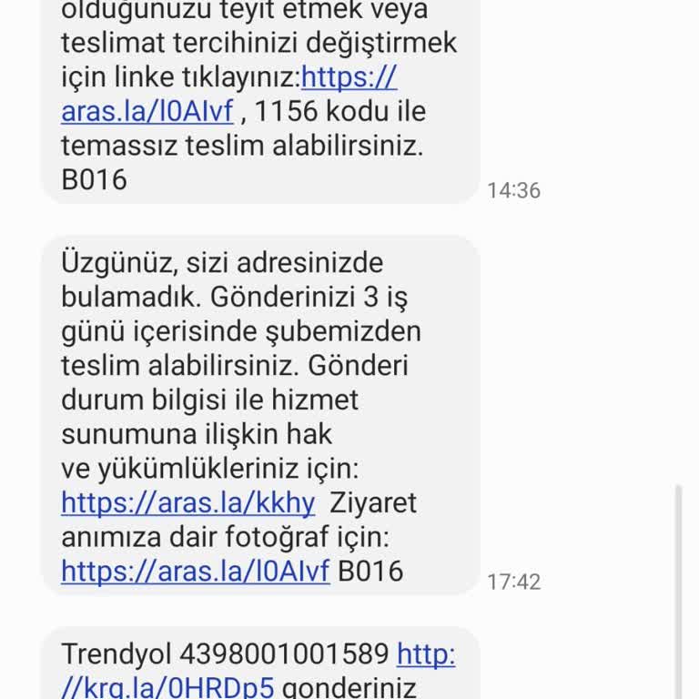 Aras Kargo Siparişimi 3 İş Gününden Önce İade Etti