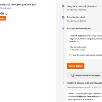 Hepsiburada.com İade Bedelini 18 Gündür Ödemedi.