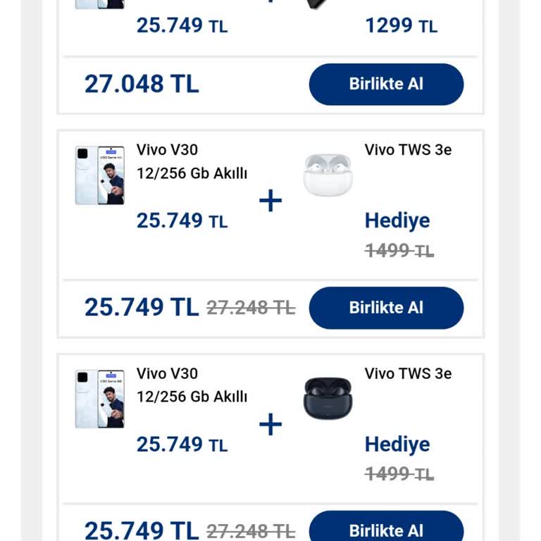 Vatan Bilgisayar Vivi V30 Kulaklık Kampanyası