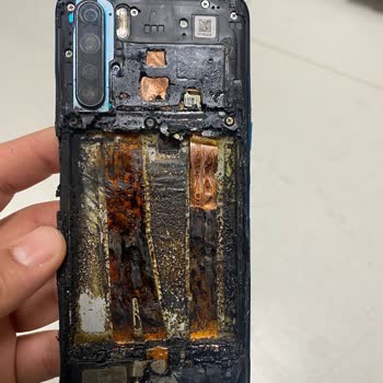 Patlamış Telefon Oppo A91