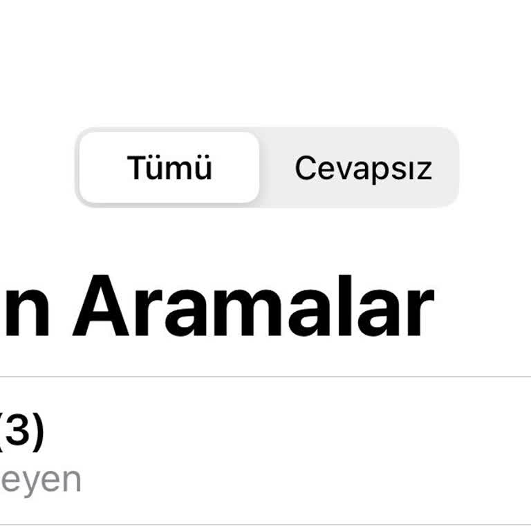 Sürekli Aramalar ve Çözülmeyen Sorunlar