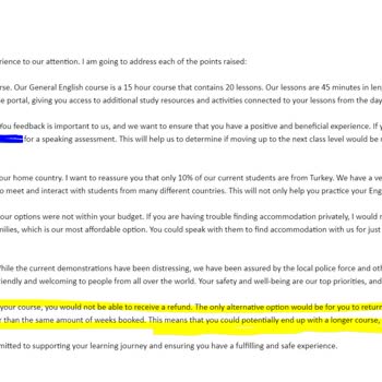 Kaplan International Dil Okulu Kaplan Dil Okulları Öğrenci Odaklı Ve Etik Bir Eğitim Kurumu Değildir.