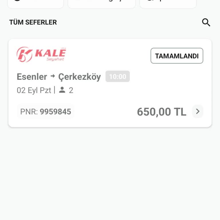 Kale Seyahat İle Yaşanan Olumsuz Deneyim