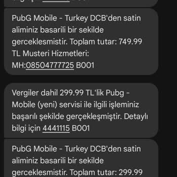 PUBG Mobile Abonelik Ücreti İadesi Talebi