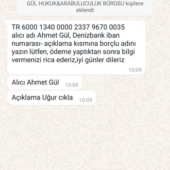 Denizbank Anlaşmalı Avukatın Tutumu&tavrı