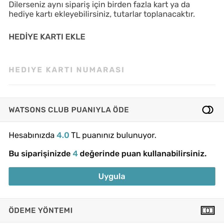 Watsons Puanlarımı Siliyor Niçin