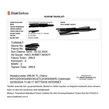 TurkNet İnternet Bir Yılda Yüzde Yüzlük Fatura Artışı Yaptı