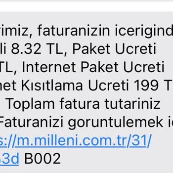 Millenicom'dan Haksız Fatura Ve Hizmet Sorunu