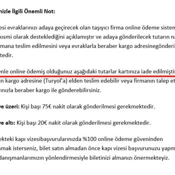 Feribotlines Ücret İadesi Yapılmıştır Mailine Rağmen 2 Aydır Ücret İadesi Gelmedi