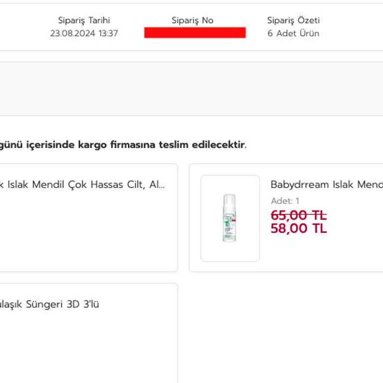 Rossmann Ürünlerim 10. Günde Hala Kargoya Verilmedi