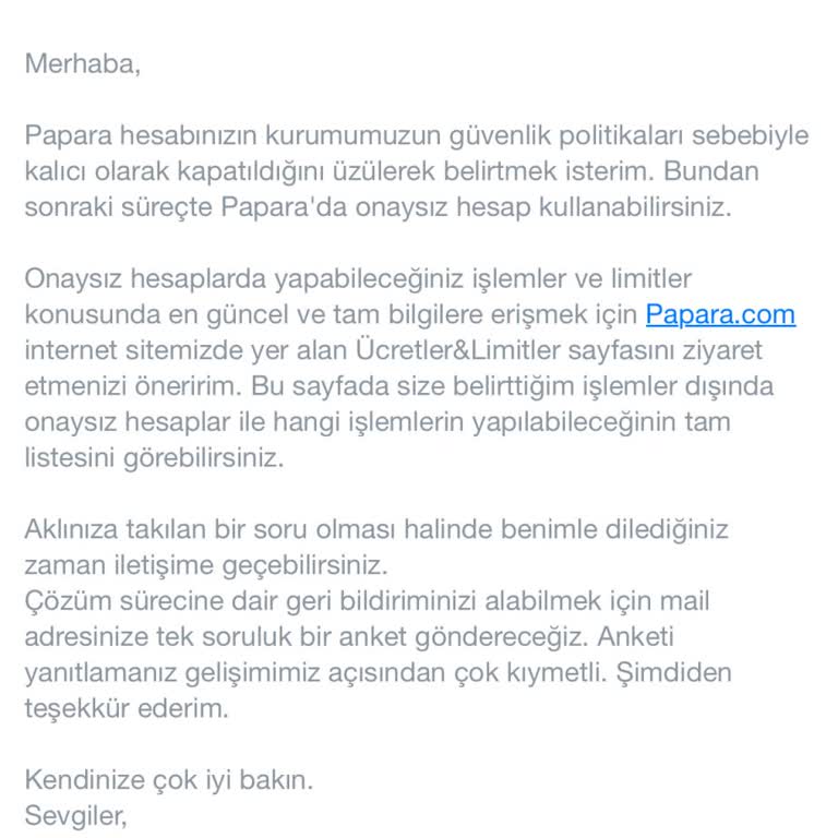 Papara Pişmanlık Oldu!