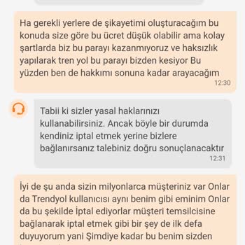 Trendyol Yemek Trendyol Yapılmayan Ücret İadesi