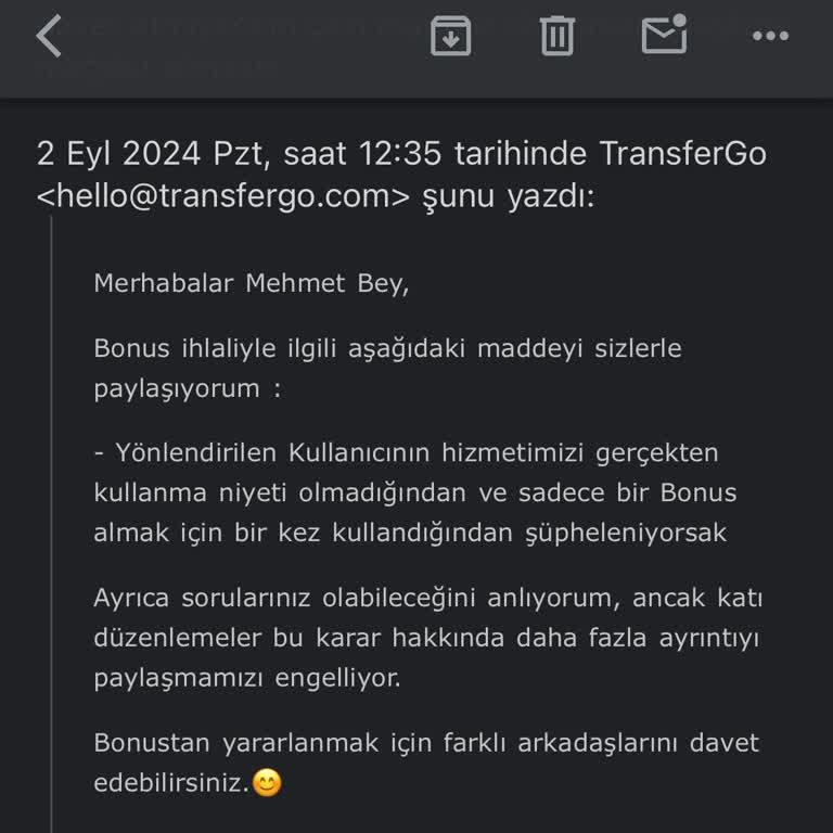 Transfergo Ödül Sorunu Ve Yanıltıcı İletişim!