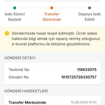 Trendyol Express Ürünümü Satıcıya Ulaşmadan Kaybetti
