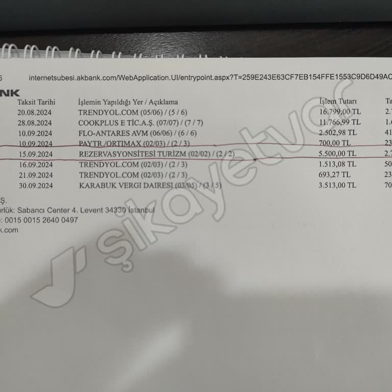 Asr-ı Alâ Hotel Bodrum Asrı Ala Peşinat İade Mağduriyeti