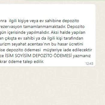 Elite Royal Star Travel Rezervasyon Ve Depozito Sürecinde Yaşanan Sorunlar