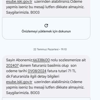 İstanbul Büyükşehir Belediyesi Su Faturası Yeniden İncelendi Lütfen