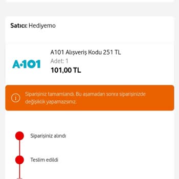 Vodafone Yanımda Uygulamasında Hediye Çeki Sorunu