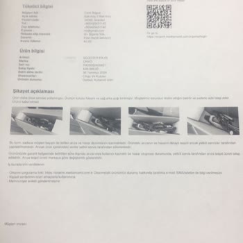 Media Markt Servisten Hasarlı Gelen Onvo Rx-05 Scooter