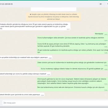 Hammer Jack Ayakkabı Garanti Kapsamında İade Kabul Etmiyor