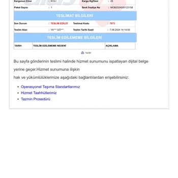 A-101 Ekstra Eksik Ürün Gönderdi Ve Hepsini Teslim Edildi Gösteriliyor.