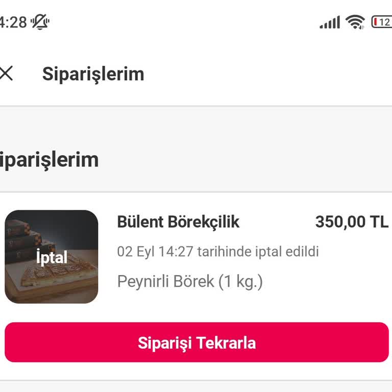 Mardin Bülent Börek Sürekli Joker İndirimdeki Siparişleri Getirmiyor.