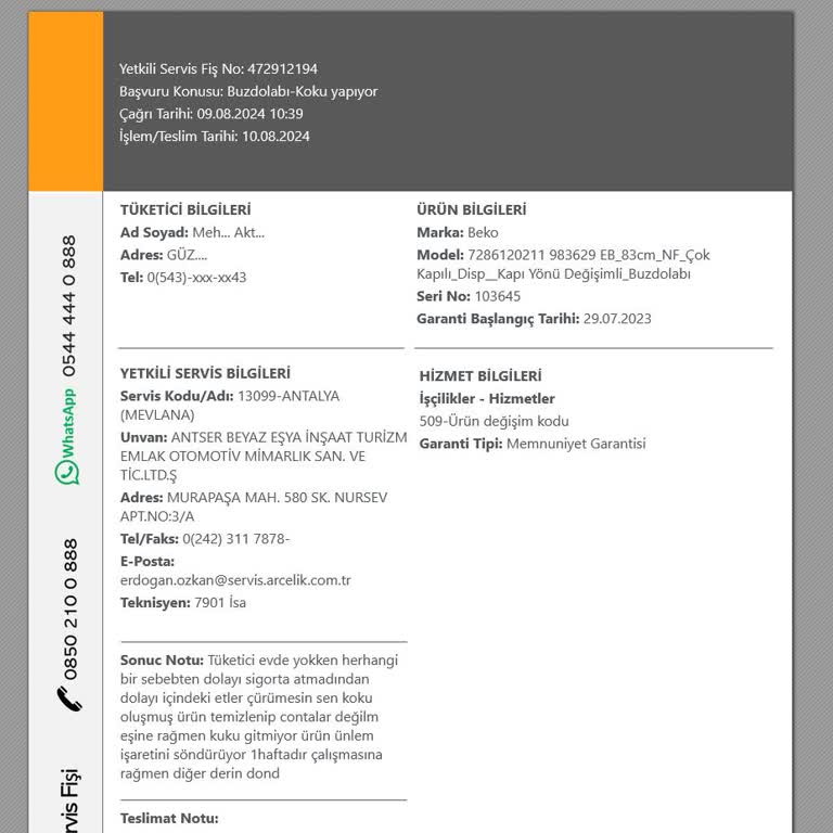 Beko Garanti Değişim Sorunu