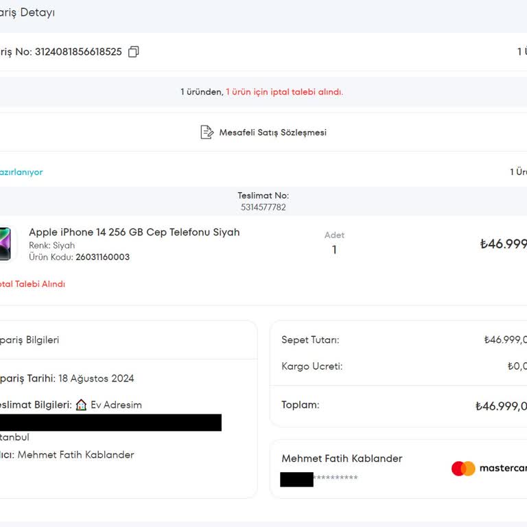 A101 Ekstra Para İadesi Yapmıyor