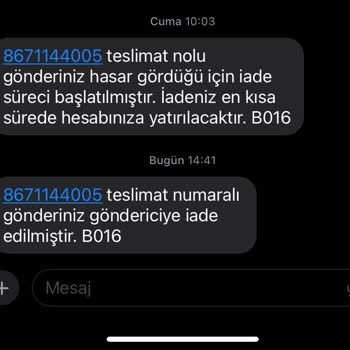 Trendyol Express Kargo Hasarı Ve İade Sorunu