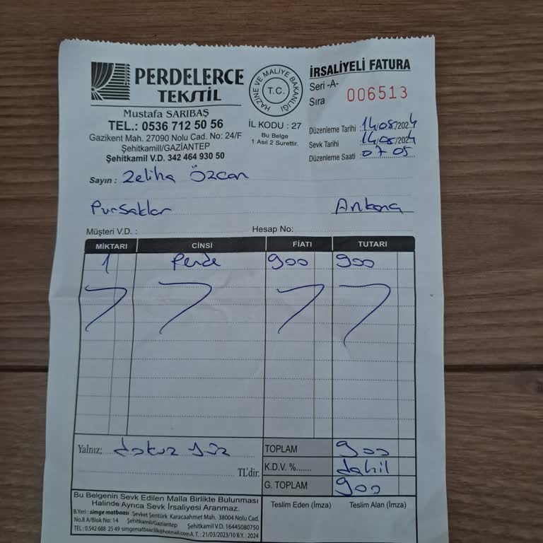 Perdelerce Tekstil Sipariş Eksik Ve Yanlış