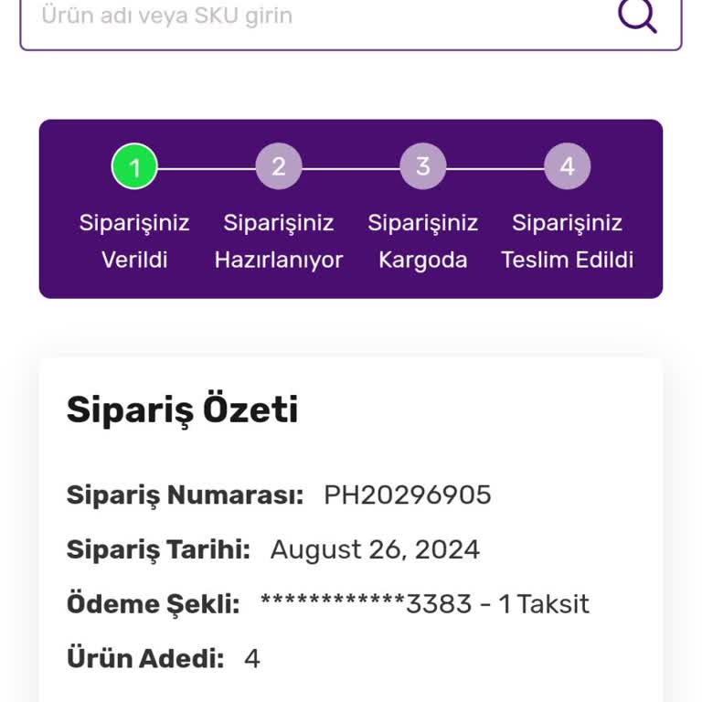 Gratis Siparişim Hala Hazırlanmadı