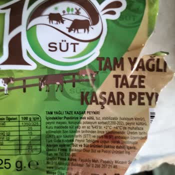 Teksüt Peynir Firmasının Uyarılması Ve Denetlenmesi