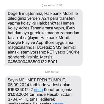Halkbank Konut Poliçesi Yenilenmesi