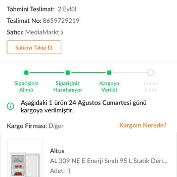 Media Markt Kargo Ve İlgisizliği