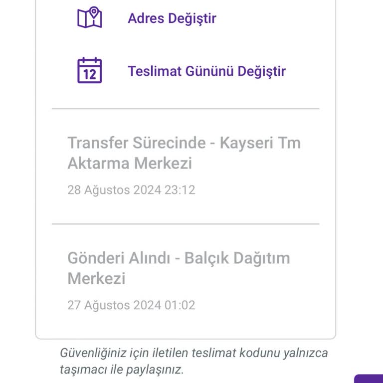 Hepsijet Üründen Haber Yok