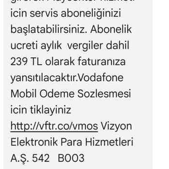 Vizyon Elektronik Para Oyun Hizmetleri İade Talebi