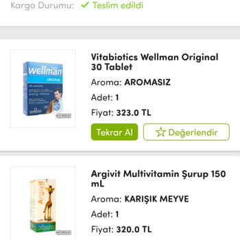 Vitaminler.com Dan Alınan Argivit Şurubun Köpürüp Taşması...