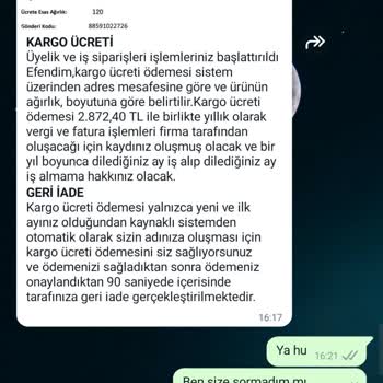 evde.kurumsalpaketleme (Instagram) Evde. Kurumsal Paketleme Hakkında Şikayet