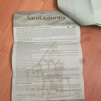 Sarot Termal Sarot Country Firması'na Ait Devremülk İle İlgili Şikayet