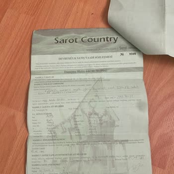 Sarot Termal Sarot Country Firması'na Ait Devremülk İle İlgili Şikayet