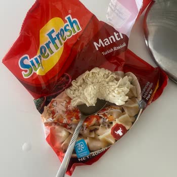 SuperFresh Migros'tan Aldığım Mantıdan Hamur Yumağı Çıktı